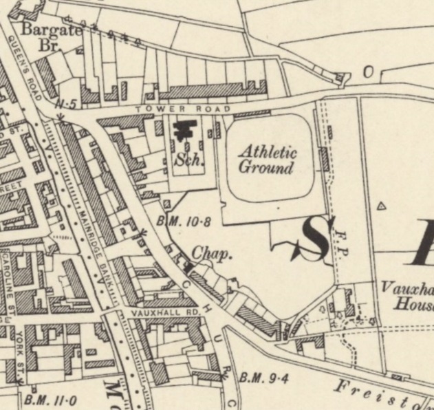 Boston - Athletic Ground : Map credit National Library of Scotland
